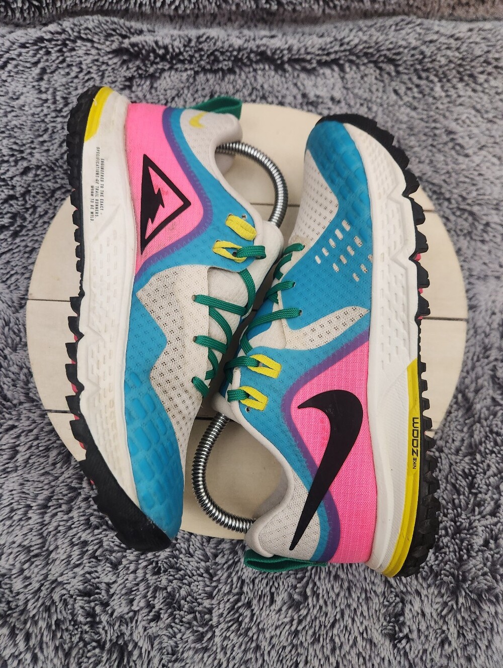 Nike Zoom Wildhorse 5 Blue Fury Running Shoes Women's Size 8 - Picture 6 of 9